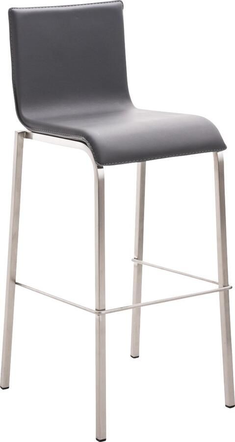 CLP Avola Barkruk Kunstleer Grijs