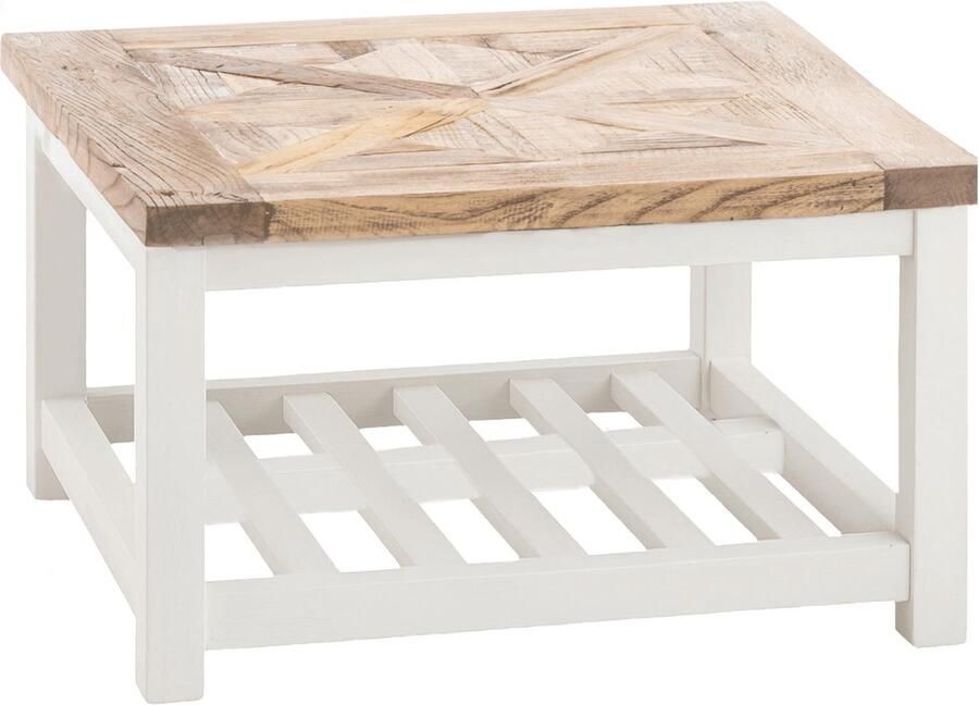 CLP Bastrop Salontafel vierkant met opbergruimte natura