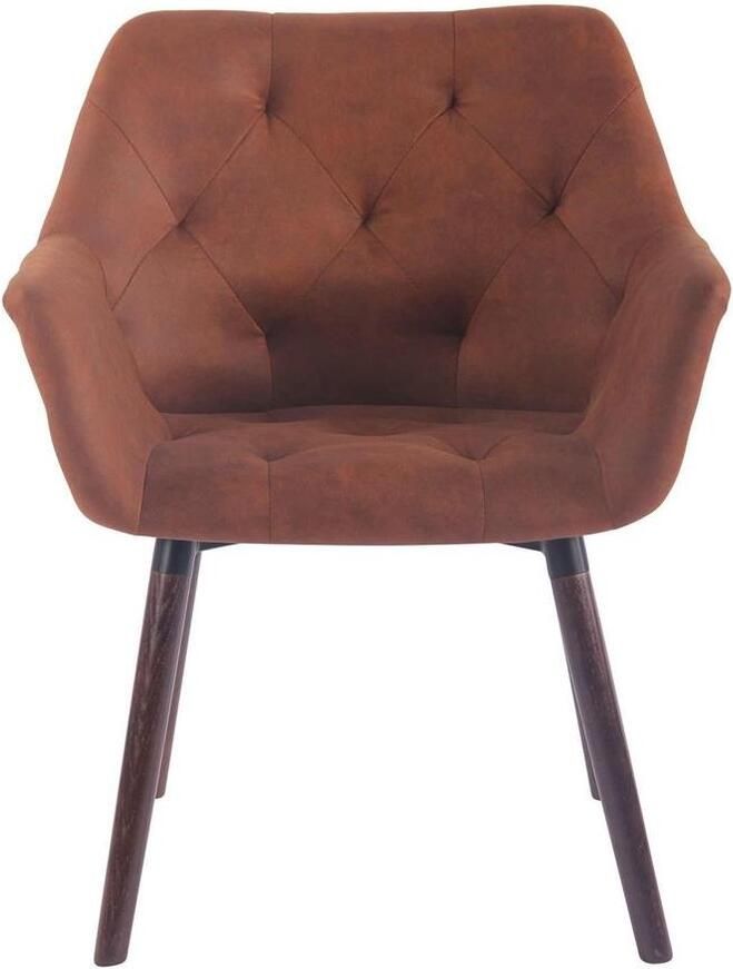 Clp Cassidy Bezoekersstoel Vintage kunstleer bruin Walnoot