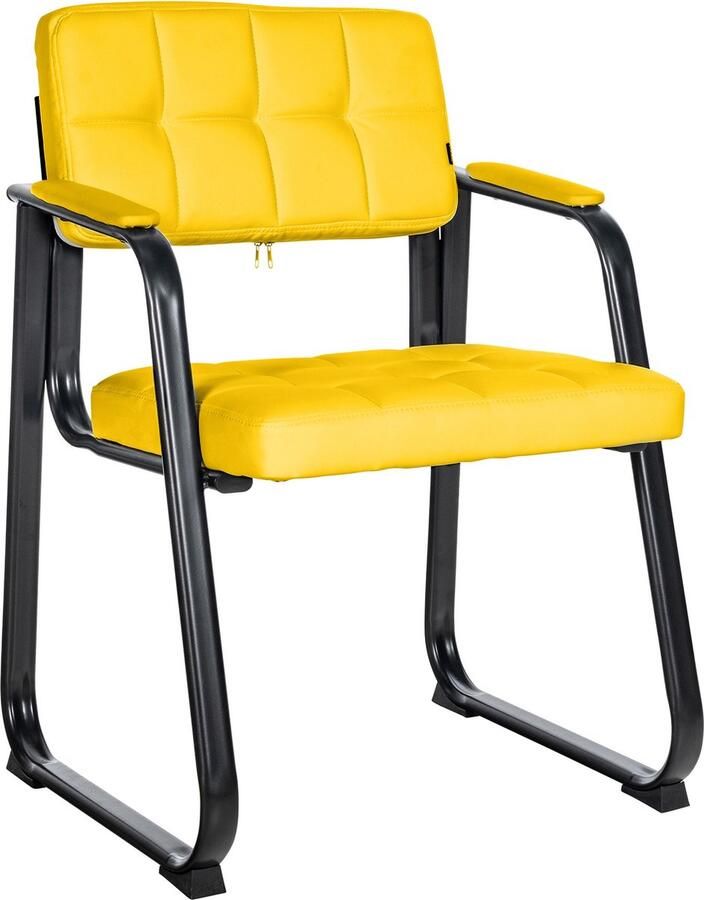 CLP Canada B Eetkamersstoel Kunstleer geel