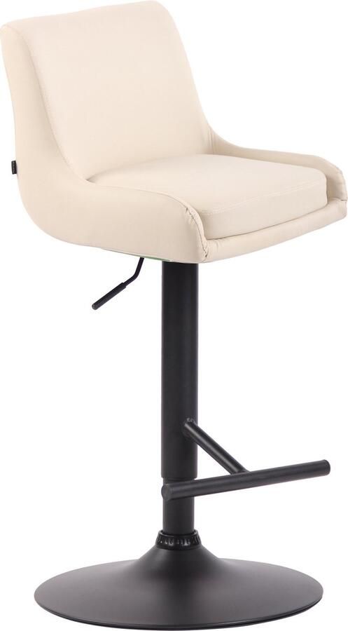 Clp Club Barkruk Kunstleer Creme Zwart