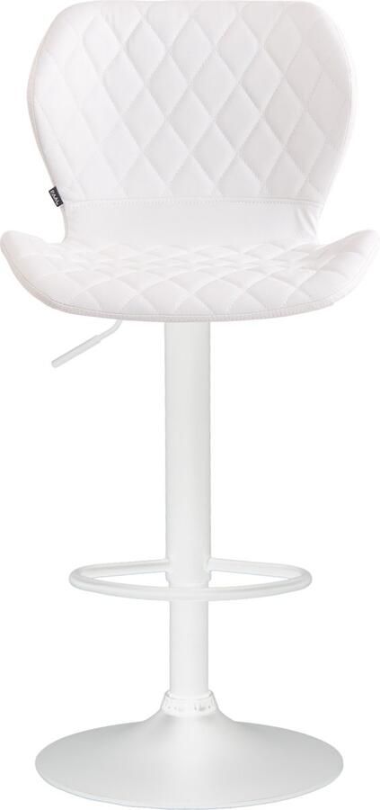 CLP Barkruk Cork Wit frame Kunstleer