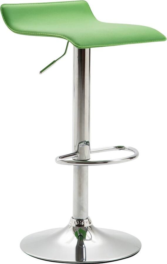 Clp Dyn V2 Barkruk Kunstleer groen Chroom look