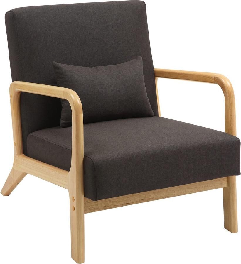 CLP Fauteuil Hibbing Met armleuning volwassen Relax Design Landelijk Stof bruin