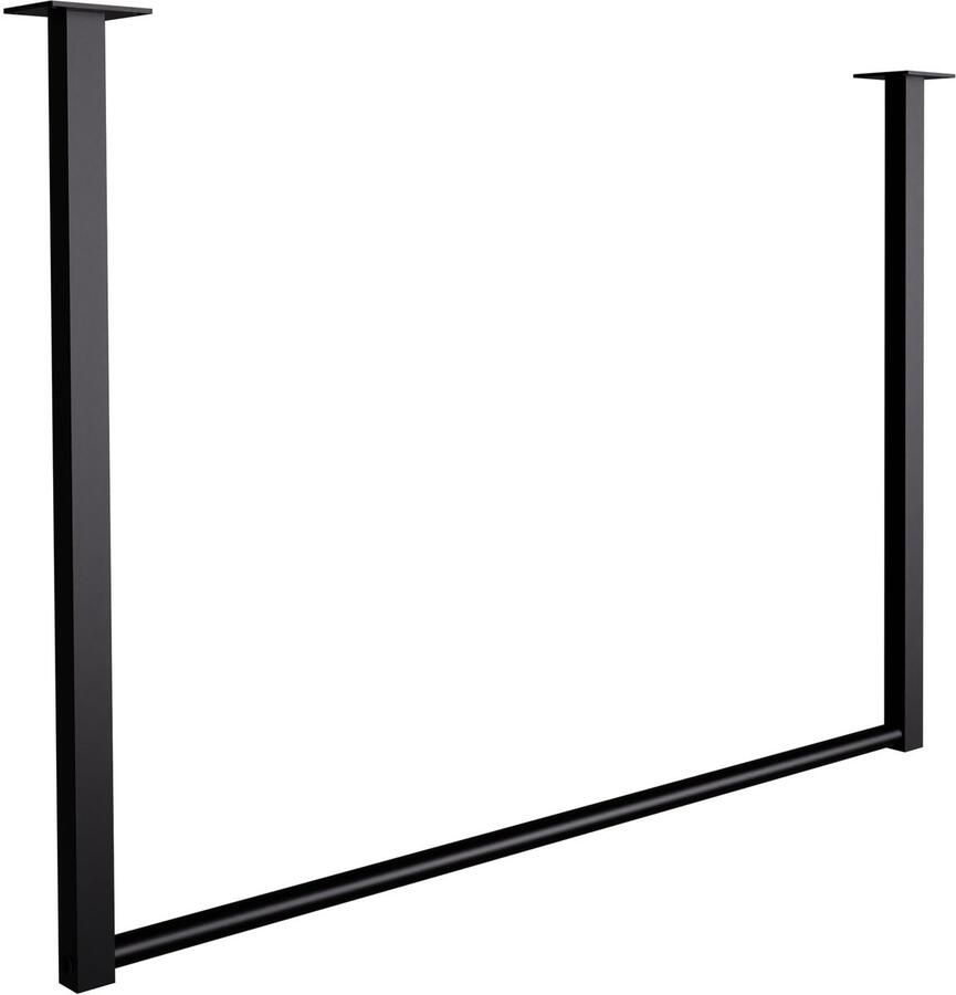 Clp Fenton Kledingstang Kapstok Kledingrek kledingstandaard plafondmontage Garderobestang metaal 80x60 cm