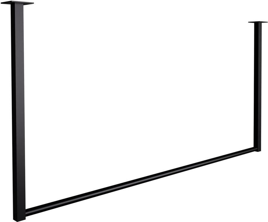 CLP Fenton Kledingstang Kapstok Kledingrek kledingstandaard plafondmontage Garderobestang metaal 120x80 cm - Foto 3