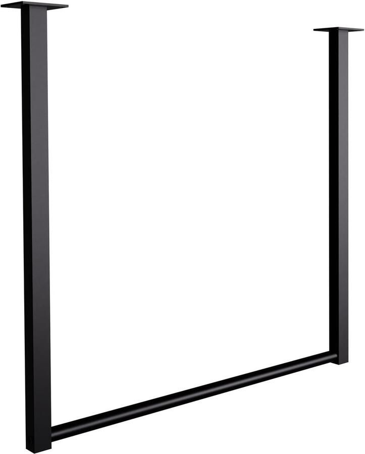 CLP Fenton Kledingstang Kapstok Kledingrek kledingstandaard plafondmontage Garderobestang metaal 120x80 cm - Foto 2