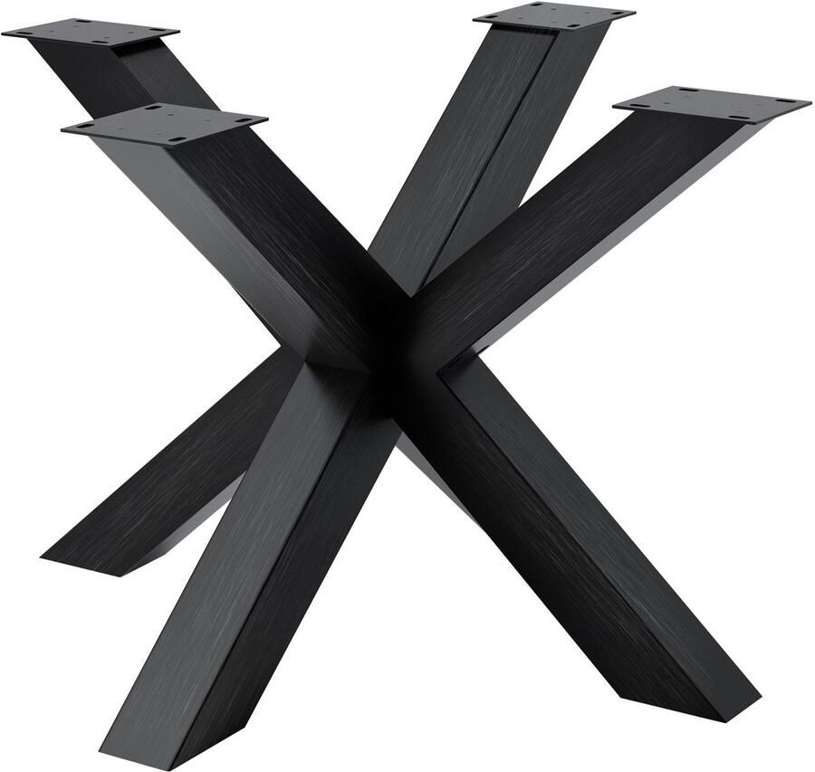 CLP Harlan Tafelpoten Onderstel Frame Vierkant 300 kg 100x100x71 industrieel zwart