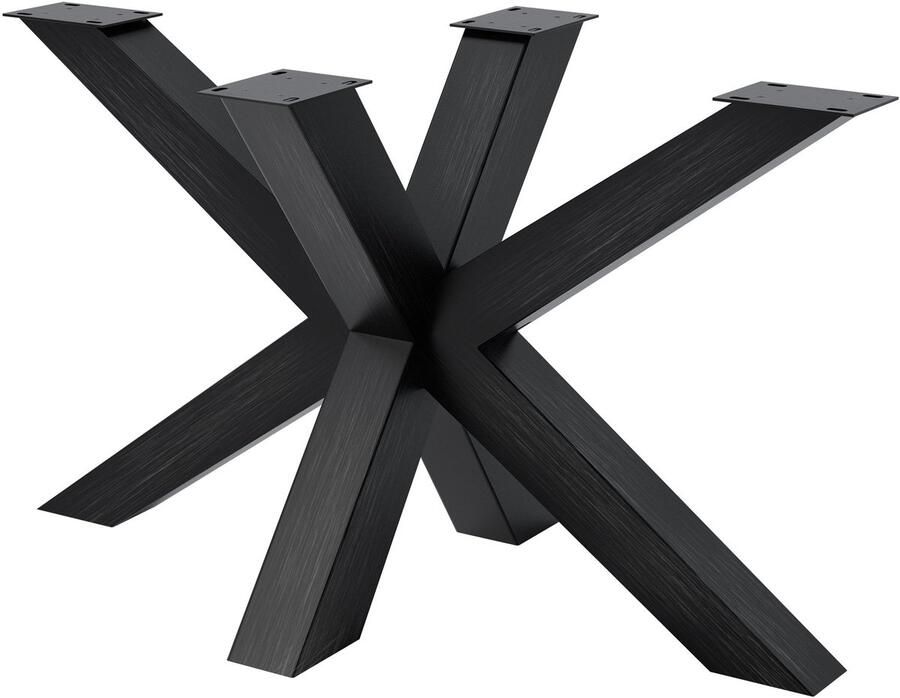 CLP Harlan Tafelpoten Onderstel Frame Vierkant 300 kg 120x68x71 industrieel zwart