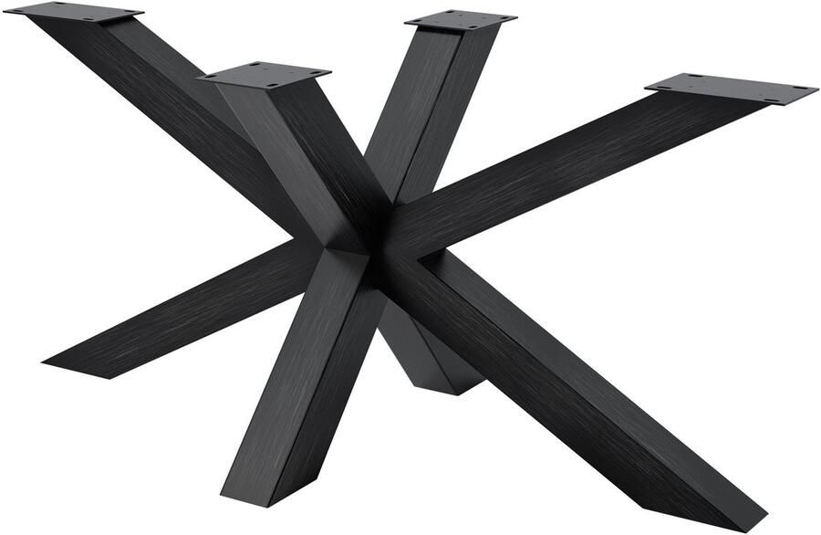 CLP Harlan Tafelpoten Onderstel Frame Vierkant 300 kg 150x78x71 industrieel zwart