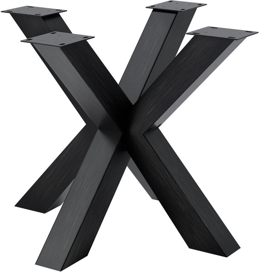 CLP Harlan Tafelpoten Onderstel Frame Vierkant 300 kg 85x85x71 industrieel zwart