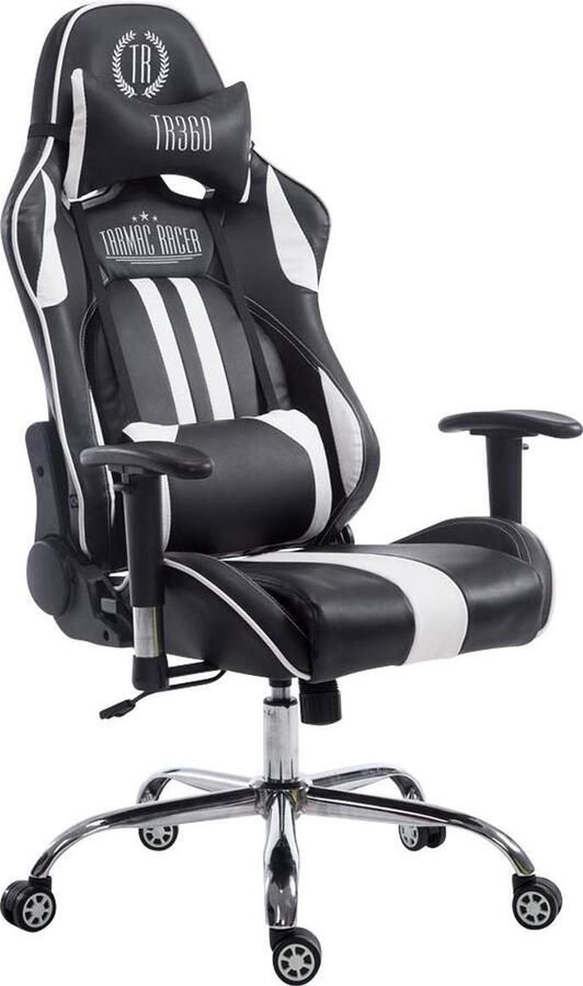 Clp Limit V2 Bureaustoel Kunstleer Zwart wit Zonder voetsteun