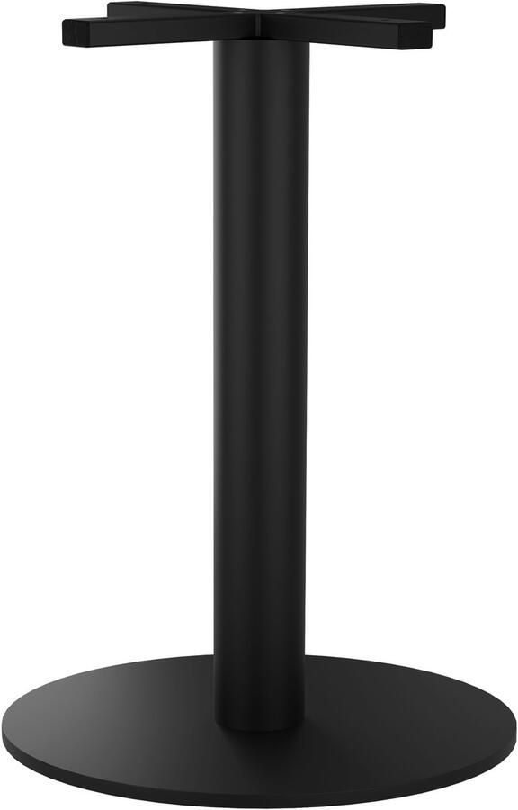 CLP Marudi Tafelpoten metaal zwart tafelpoot tafel onderstel weerbestendig stevig tafelonderstel voor binnen en buiten rond zwart