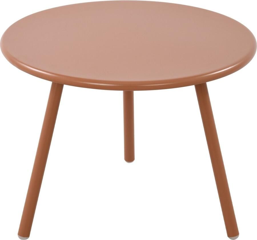 Clp Minot Salontafel Rond Bijzettafel loungetafel Rond Tuintafel voor buiten en binnen weer- en UV-bestendig terracotta