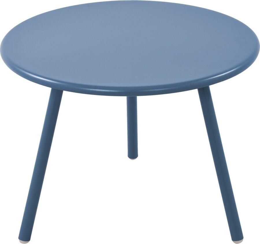 Clp Minot Salontafel Rond Bijzettafel loungetafel Rond Tuintafel voor buiten en binnen weer- en UV-bestendig blauw