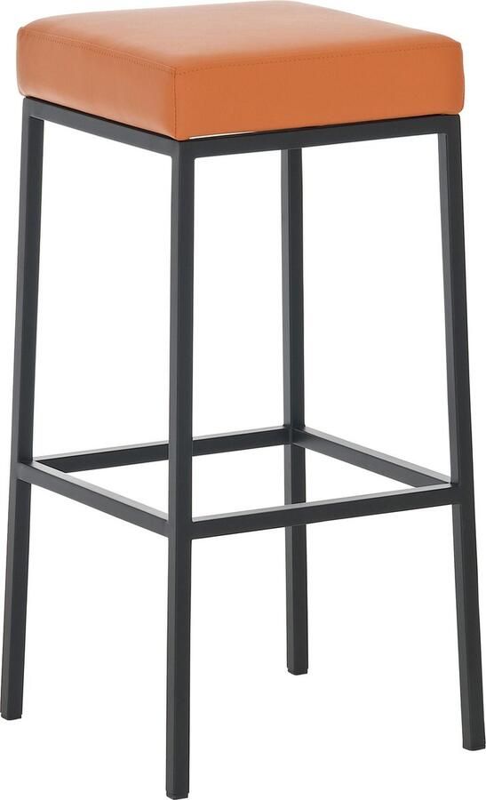 Clp Montreal 85 Barkruk Kunstleer oranje zwart