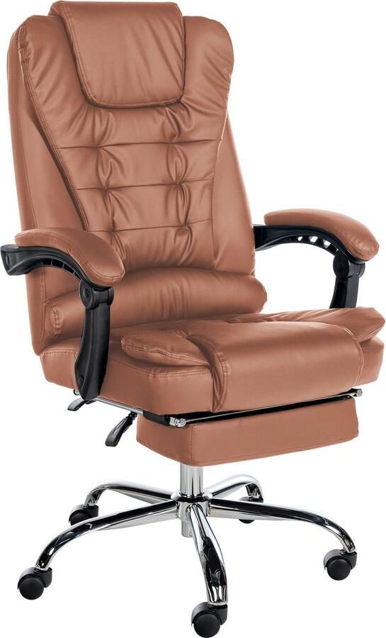 CLP Oxygen Bureaustoel licht bruin Kunstleer