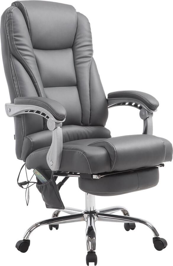 Clp Pacific V2 Bureaustoel Massagefunctie Kunstleder Grijs