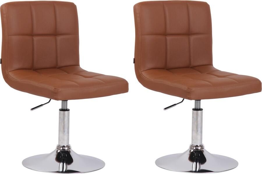 Clp Palma V2 Set van 2 Lounger Kunstleer licht bruin