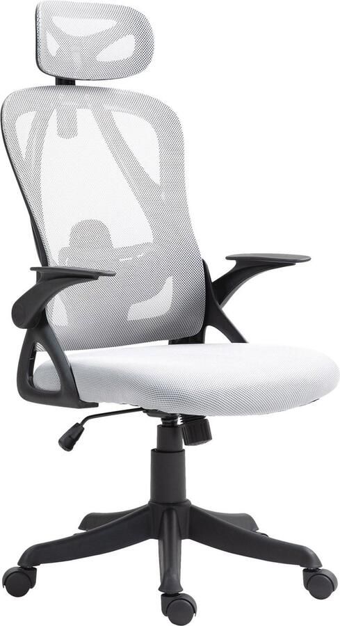 CLP Taos Bureaustoel Ergonomische Voor volwassenen Hoofdsteun en armleuningen In hoogte verstelbaar grijs