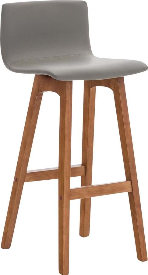 Clp Taunus Barkruk Kunstleer taupe walnoot