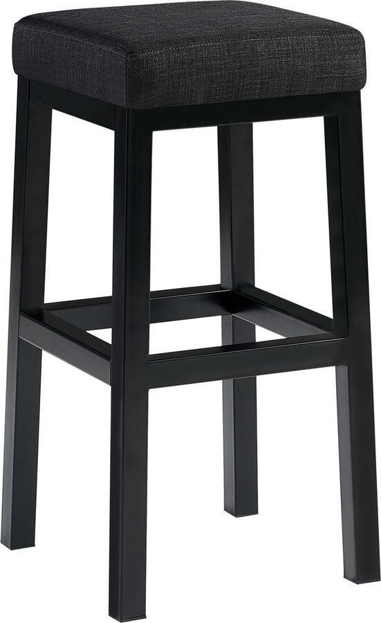 Clp Design barkruk TAYLOR B80 barstoel metalen barkruk leuningvrij met voetsteun gastronomie geschikt stof donkergrijs - Foto 2