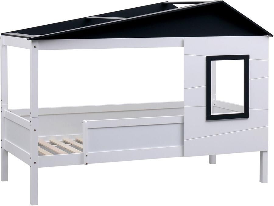 CLP Tessa Kinderbed Huis Huisbed wit grijs