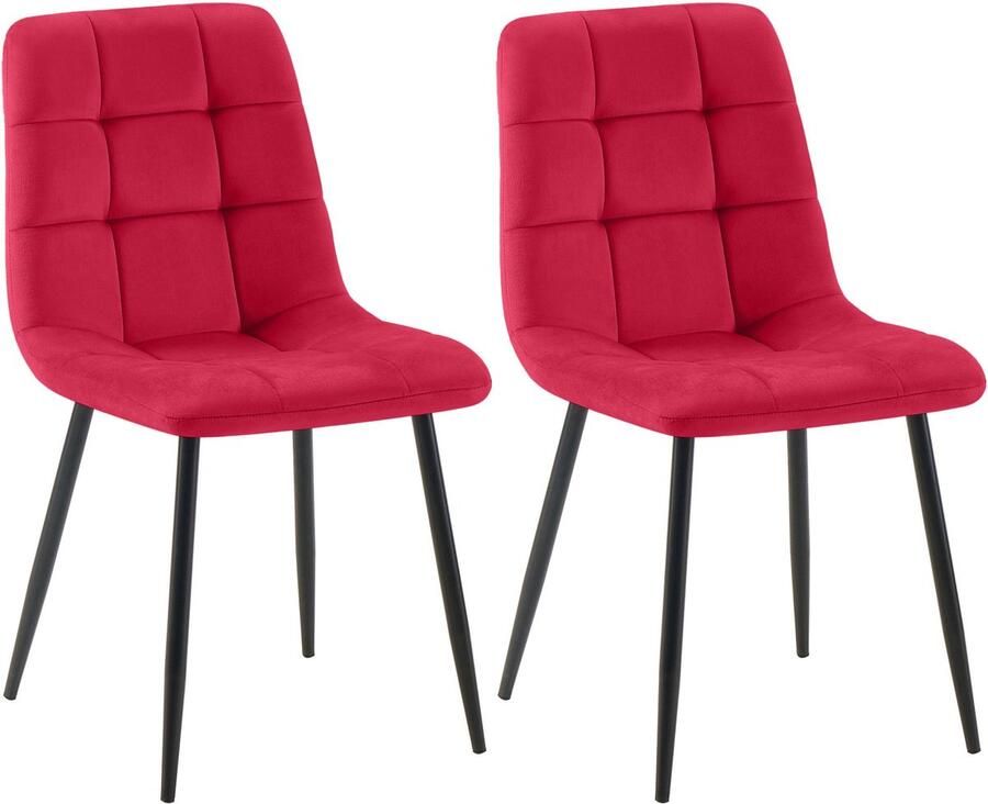 2-delige set Eetkamerstoelen Keukenstoelen Onderhoudsvriendelijk ontwerp