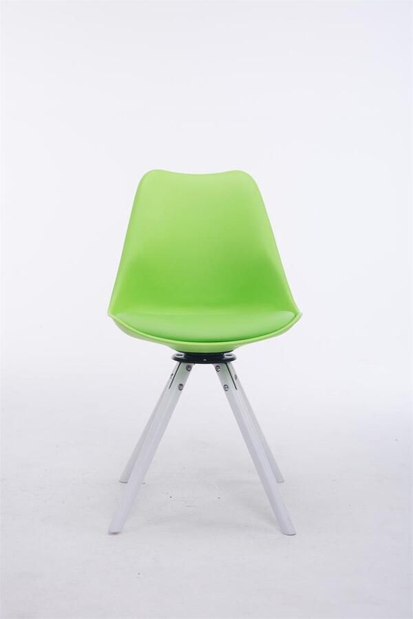 CLP Troyes Eetkamerstoel Kunstleer groen wit