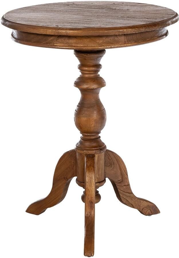 CLP Wiva Bijzettafel Rond 50x50 cm bruin