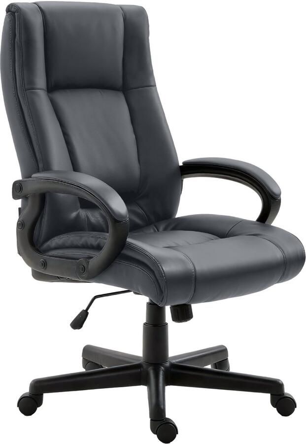 CLP XL Sparta Bureaustoel ergonomische voor volwassenen kunstleer grijs