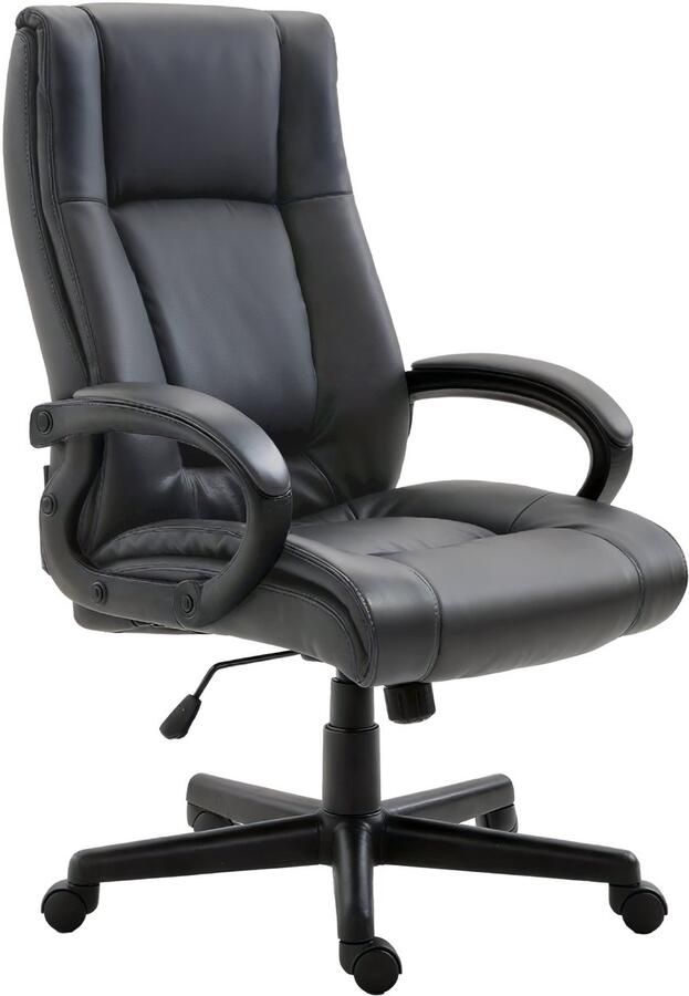 CLP XL Sparta Bureaustoel ergonomische voor volwassenen kunstleer zwart