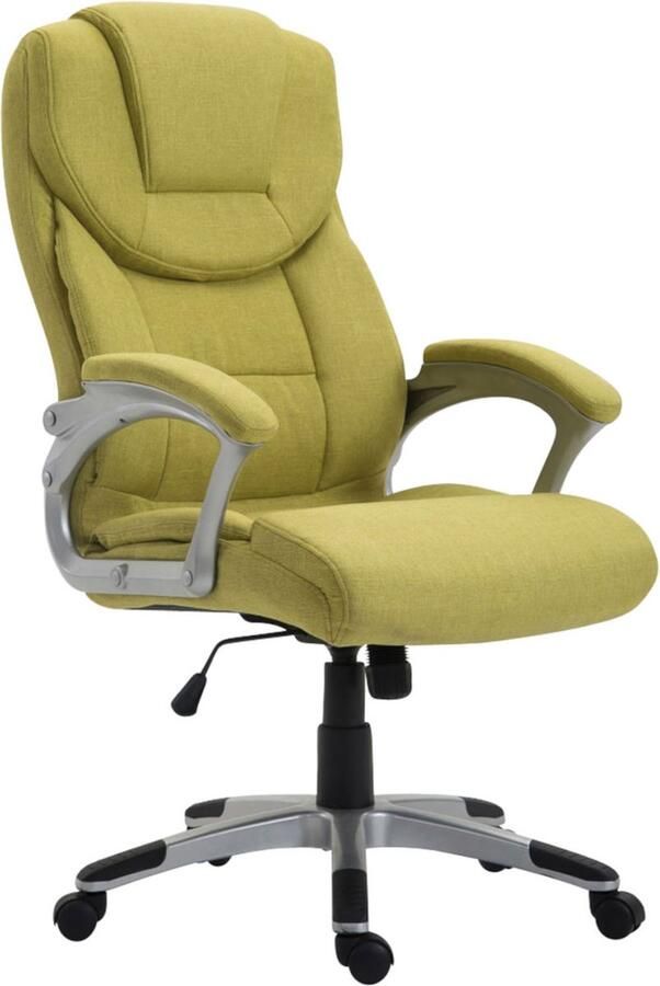 Clp XL Texas Bureaustoel Ergonomisch Voor volwassenen Met armleuningen Stof groen