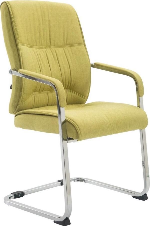 Clp XXL Anubis Bezoekersstoel Met armleuning Eetkamerstoel Stof groen