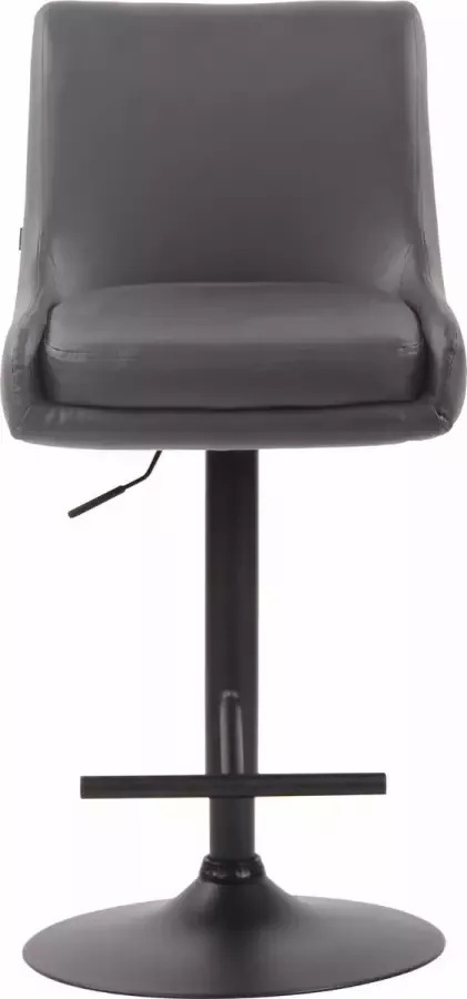 Clp Club Barkruk Kunstleer grijs zwart - Foto 2