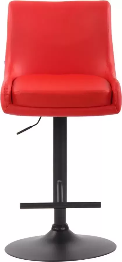 Clp Club Barkruk Kunstleer Rood Zwart - Foto 2