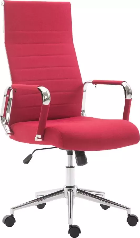 Clp Columbus Bureaustoel Ergonomisch Voor volwassenen Stof rood - Foto 1
