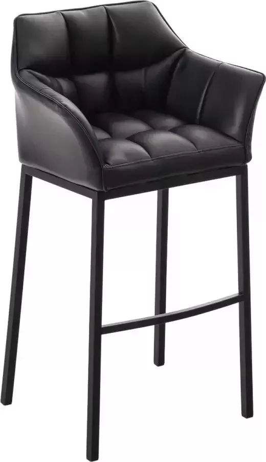 Clp Damaso Barkruk Vast frame Kunstleer zwart