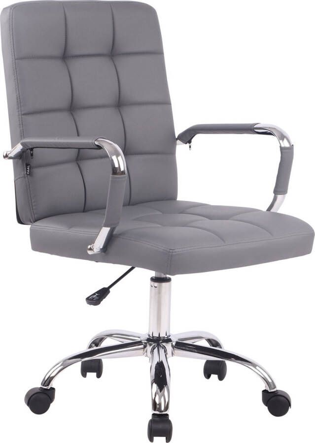 Clp Deli pro Bureaustoel Voor volwassenen Met armleuningen Ergonomische Kunstleer grijs