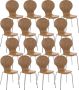 Clp Diego Set van 16 bezoekersstoelen eik - Thumbnail 2