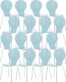 Clp Diego Set van 16 bezoekersstoelen lichtblauw - Thumbnail 2