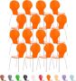 Clp Diego Set van 16 bezoekersstoelen oranje - Thumbnail 2