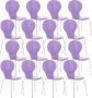 Clp Diego Set van 16 bezoekersstoelen purper - Thumbnail 1