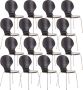 Clp Diego Set van 16 bezoekersstoelen zwart - Thumbnail 1