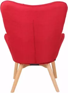Clp Durham Lounger Stof Rood