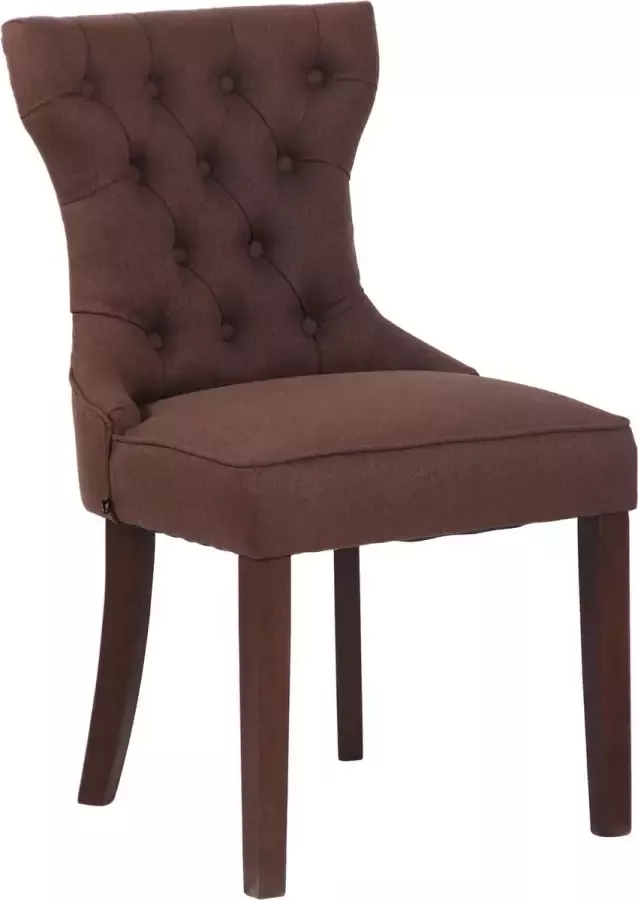 Clp Franca Eetkamerstoel Stof Bruin Antiek