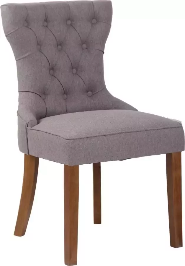 Clp Franca Eetkamerstoel Stof Grijs Antiek Licht