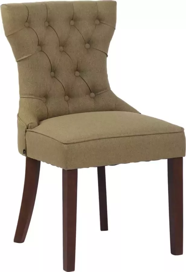 Clp Franca Eetkamerstoel Stof groen antiek