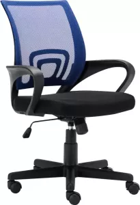Clp Genius Bureaustoel Ergonomisch Voor volwassenen Met armleuningen Netbekleding blauw