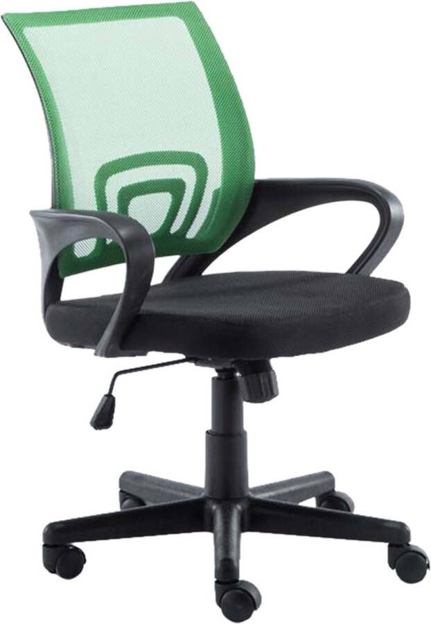 Clp Genius Bureaustoel Ergonomisch Voor volwassenen Met armleuningen Netbekleding groen